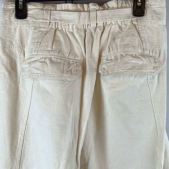 Free People Sky Rider Straight-Leg Pants- Ecru- Size Small NWT - Picture 7 of 9